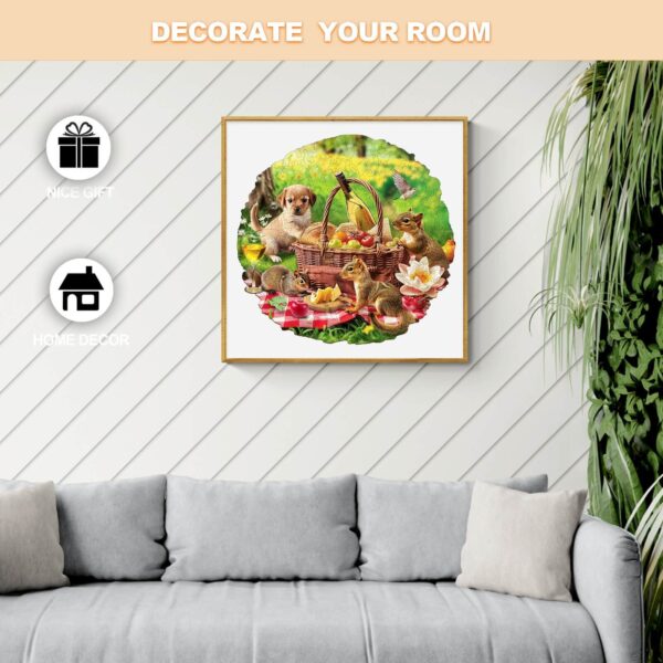 Animal Picnic Wooden Jigsaw Puzzle - Image 5
