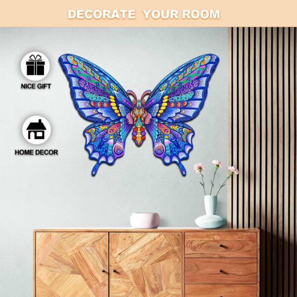 Charming Butterfly Wooden Jigsaw Puzzle - Image 5