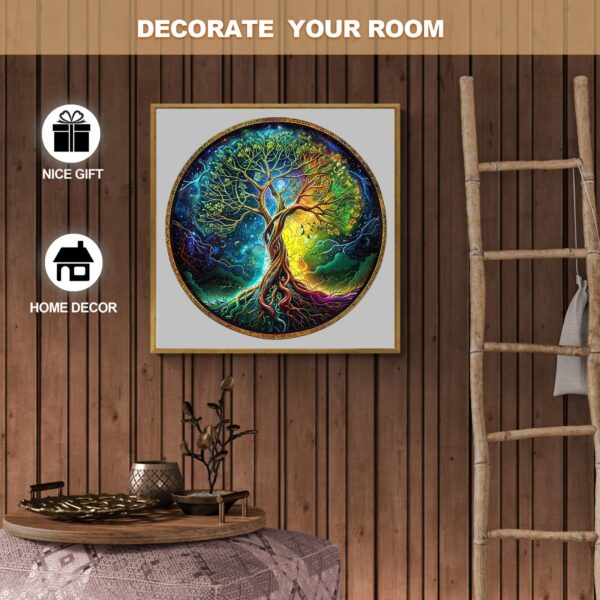 Aurora Tree of Life-3 Wooden Jigsaw Puzzle - Image 5