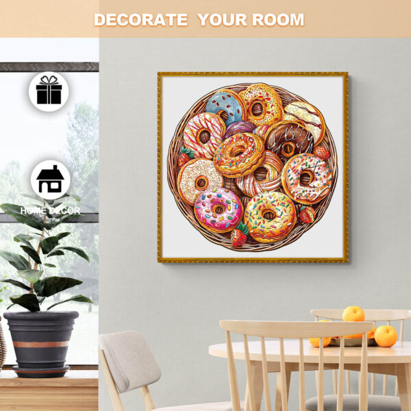 Donuts Wooden Jigsaw Puzzle - Image 6