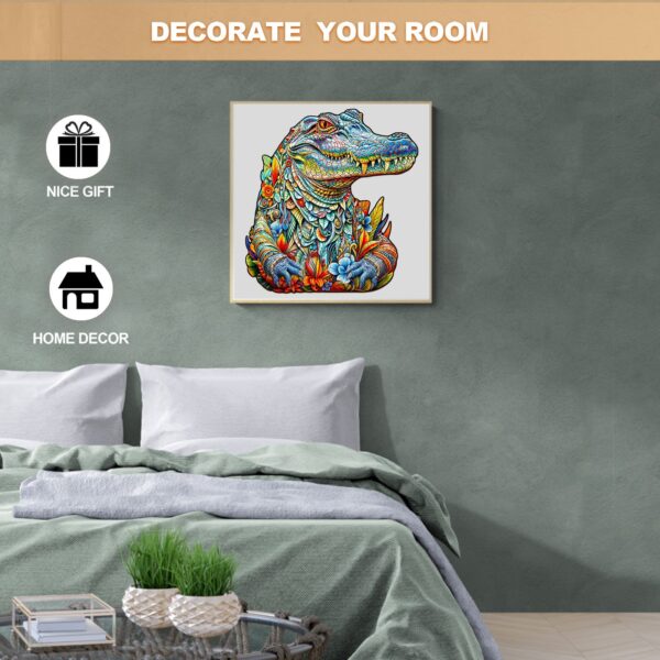 Crocodile Wooden Jigsaw Puzzle - Image 5