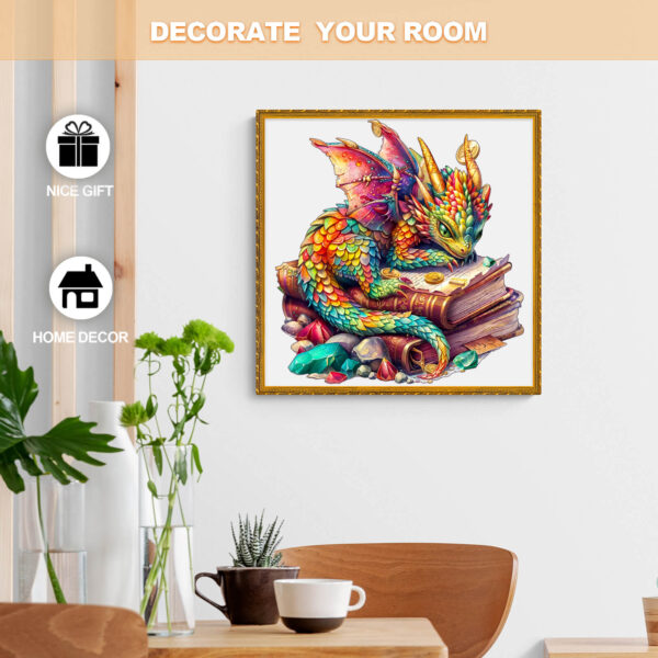 Jeweled Dragon Wooden Jigsaw Puzzle - Image 5