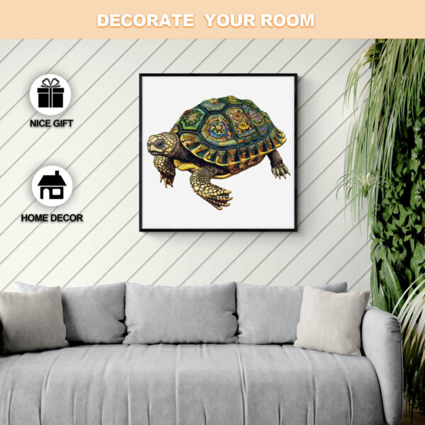 Wise Turtle Wooden Jigsaw Puzzle - Image 6