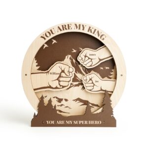Personalized Fist Wooden Sign