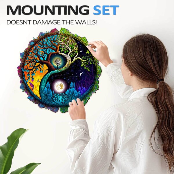 Yin Yang & Tree of Life-4 Wooden Jigsaw Puzzle - Image 8