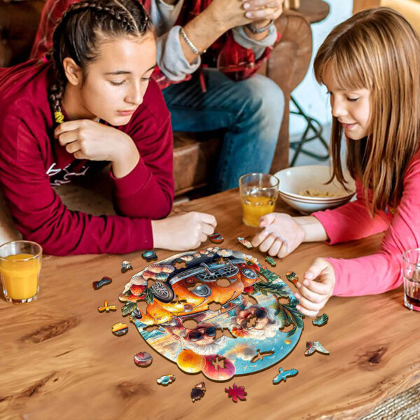 Happy grandma Wooden Jigsaw Puzzle - Image 7