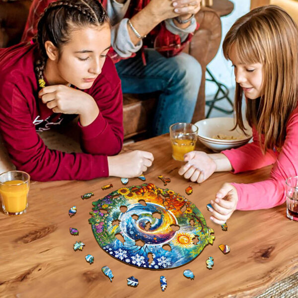 Seasons of Life  Wooden Jigsaw Puzzle - Image 7