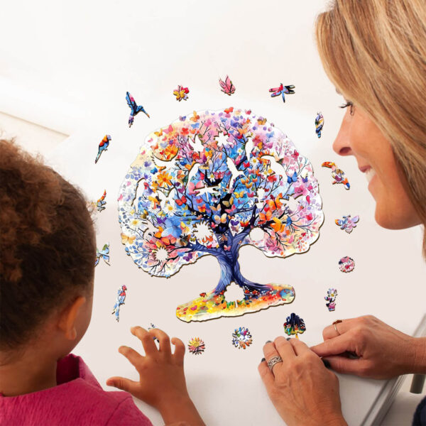 Life Tree Wooden Jigsaw Puzzle - Image 6