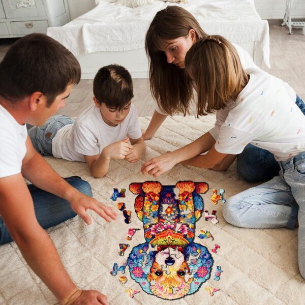 Cute Poodle Wooden Jigsaw Puzzle - Image 6