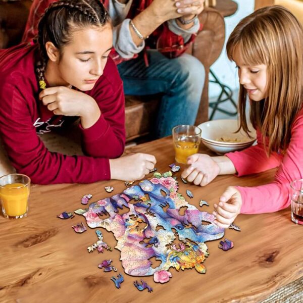 Parent child elephant Wooden Jigsaw Puzzle - Image 6