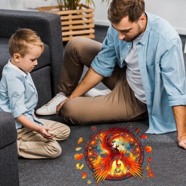 Phoenix Wooden Jigsaw Puzzle - Image 6