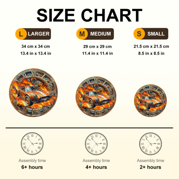 Blazing Speed Wooden Jigsaw Puzzle - Image 7