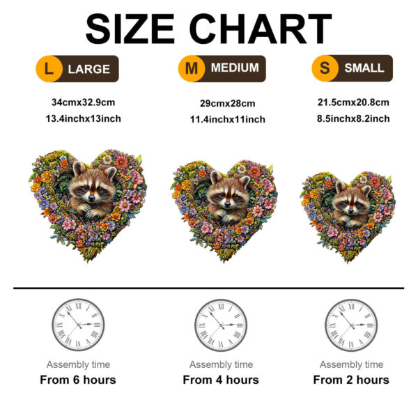 Natureverse Raccoon  Wooden Jigsaw Puzzle - Image 6