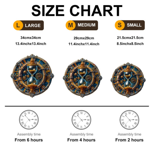Mechanical hourglass  Wooden Jigsaw Puzzle - Image 6
