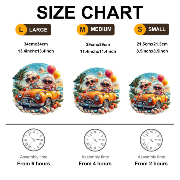 Happy grandma Wooden Jigsaw Puzzle - Image 6
