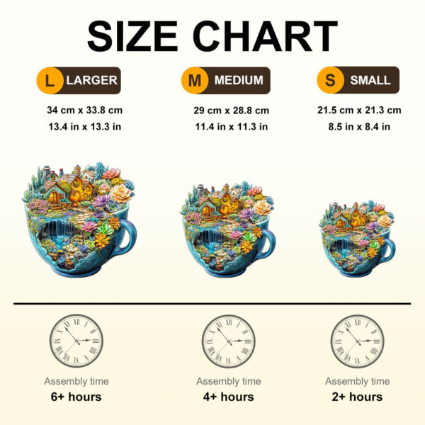 Succulent Mug Wooden Jigsaw Puzzle - Image 7
