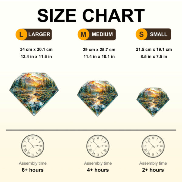 Diamond Landscape Wooden Jigsaw Puzzle - Image 7