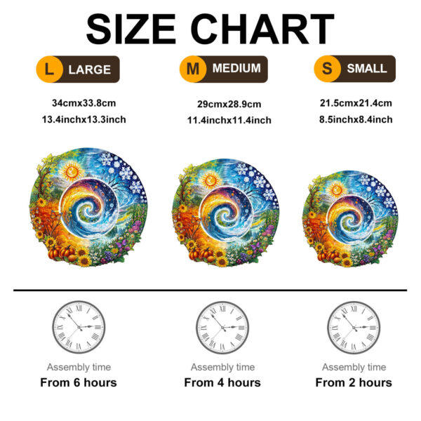 Seasons of Life  Wooden Jigsaw Puzzle - Image 6