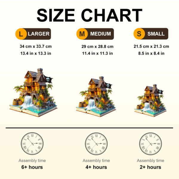 Pirate cabin-1 Wooden Jigsaw Puzzle - Image 7
