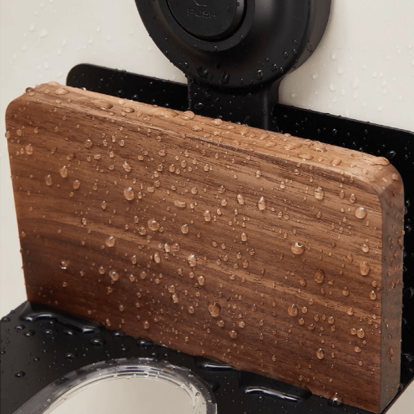 Suction Cup Maillard Walnut Hair Dryer Stand - Image 5