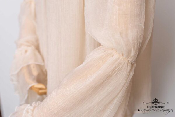Color Cream Tiered Blouse - Image 6