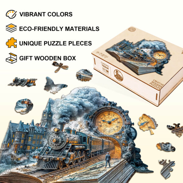 Chrono Train Wooden Jigsaw Puzzle - Image 4