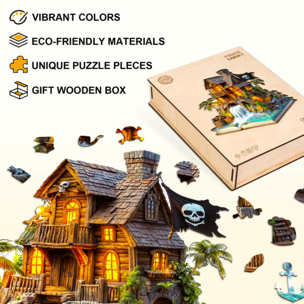Pirate cabin-1 Wooden Jigsaw Puzzle - Image 4