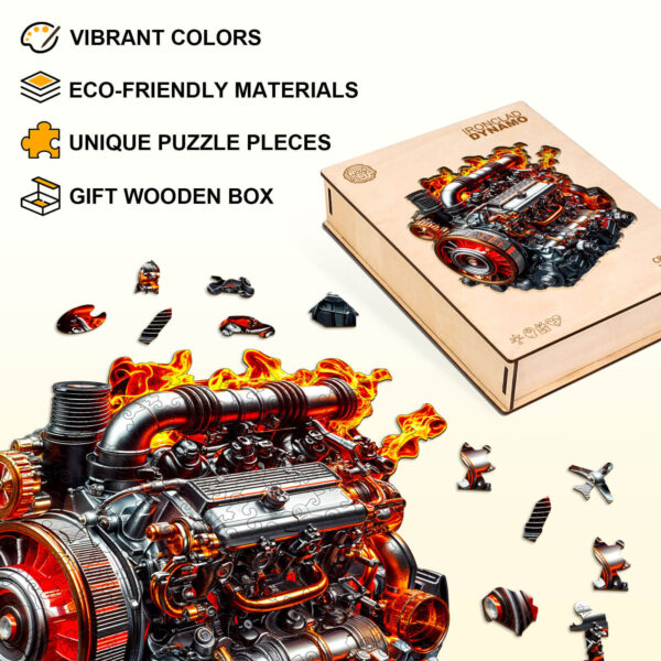 Ironclad Dynamo  Wooden Jigsaw Puzzle - Image 4