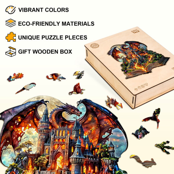 Epic Tale Wooden Jigsaw Puzzle - Image 4