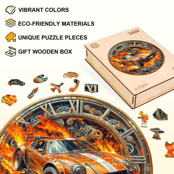 Blazing Speed Wooden Jigsaw Puzzle - Image 5