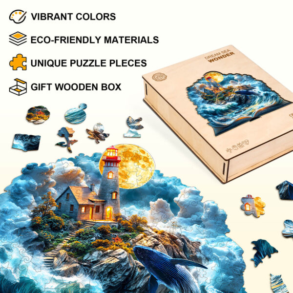 Dream Sea Wonder Wooden Jigsaw Puzzle - Image 4