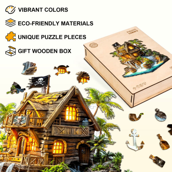 Pirate cabin-2 Wooden Jigsaw Puzzle - Image 4