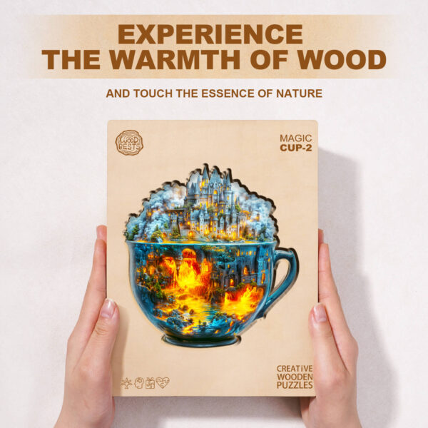 Magic cup-2 Wooden Jigsaw Puzzle - Image 5