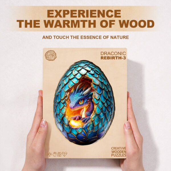 Draconic Rebirth-3  Wooden Jigsaw Puzzle - Image 5