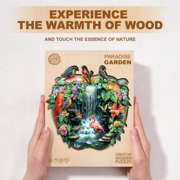 Paradise Garden Wooden Jigsaw Puzzle - Image 5