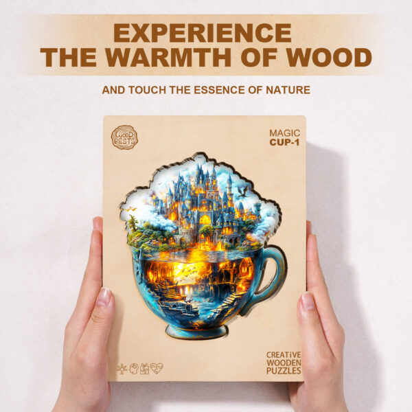 Magic cup-1 Wooden Jigsaw Puzzle - Image 5