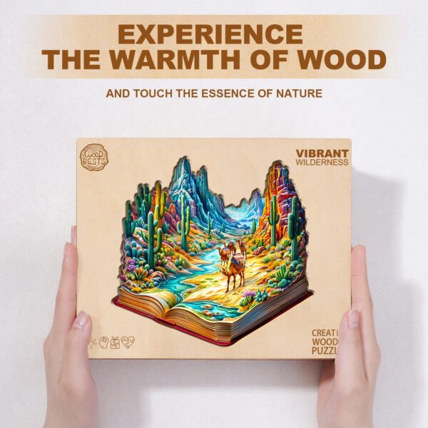 Vibrant Wilderness Wooden Jigsaw Puzzle - Image 5