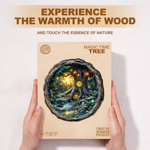 Magic time tree Wooden Jigsaw Puzzle - Image 5