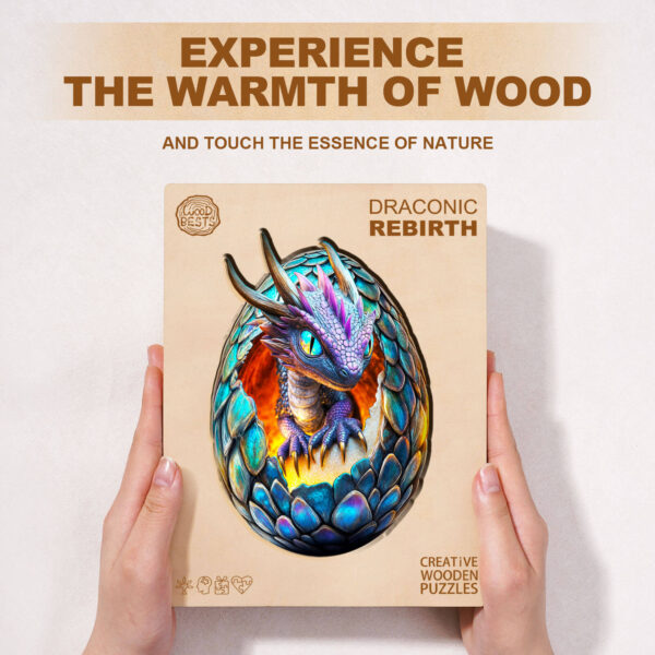 Draconic Rebirth  Wooden Jigsaw Puzzle - Image 5