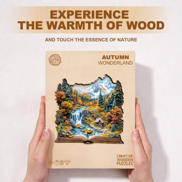 Autumn Wonderland Wooden Jigsaw Puzzle - Image 5