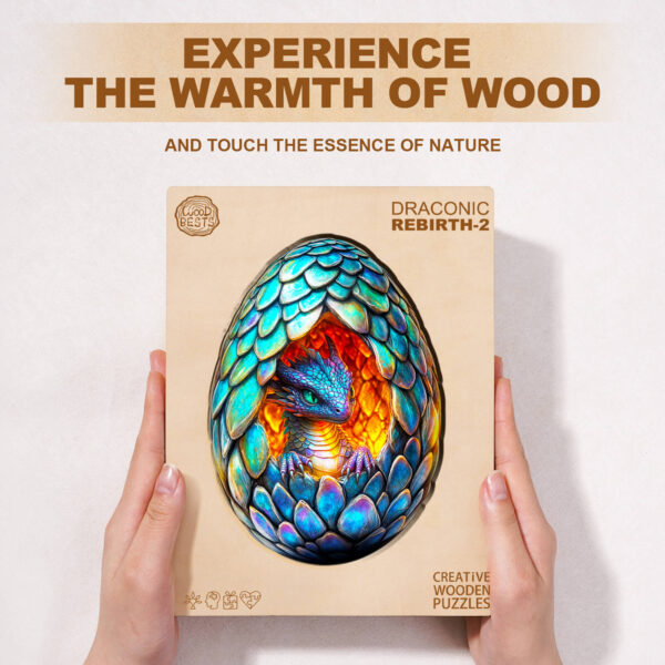 Draconic Rebirth-2  Wooden Jigsaw Puzzle - Image 5