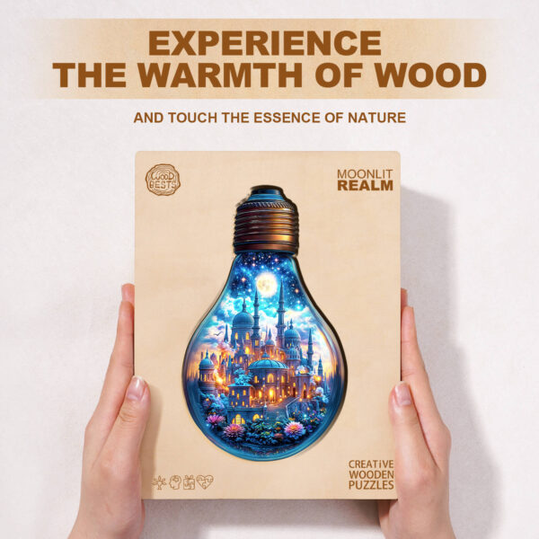 Moonlit Realm Wooden Jigsaw Puzzle - Image 5