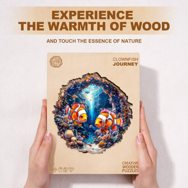 Clownfish Journey Wooden Jigsaw Puzzle - Image 5