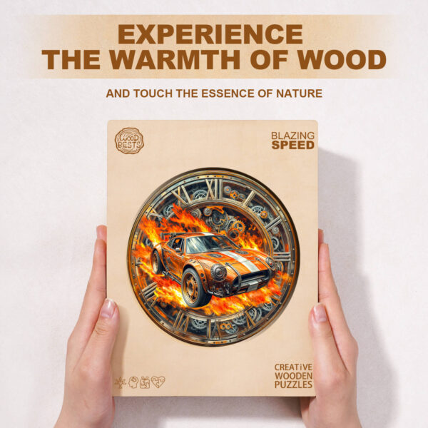 Blazing Speed Wooden Jigsaw Puzzle - Image 4
