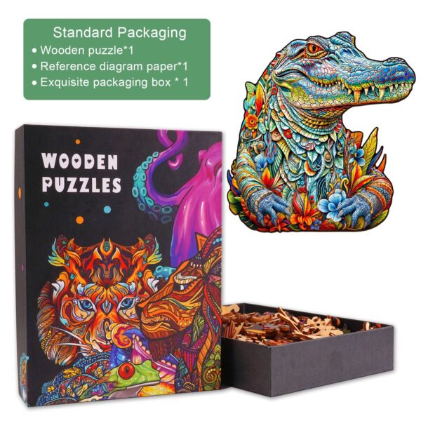 Crocodile Wooden Jigsaw Puzzle - Image 4