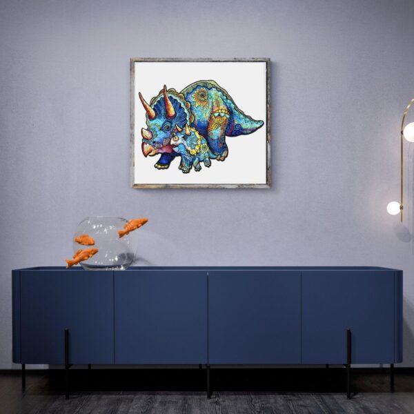 Triceratops Wooden Jigsaw Puzzle - Image 8