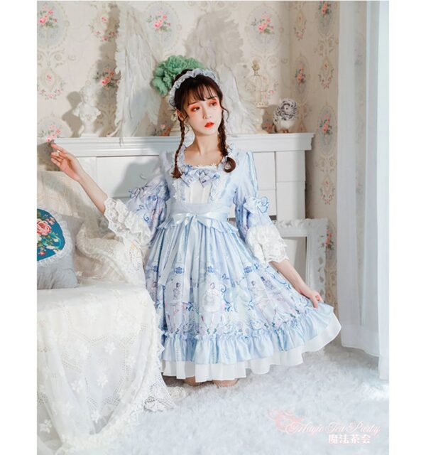 Swan Lake Princess Sleeve Dress - Image 9