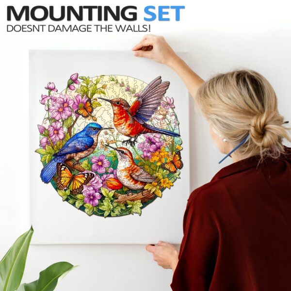 Birds And Butterflies Wooden Jigsaw Puzzle - Image 8