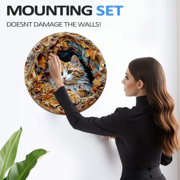 3D Cat Wooden Jigsaw Puzzle - Image 10