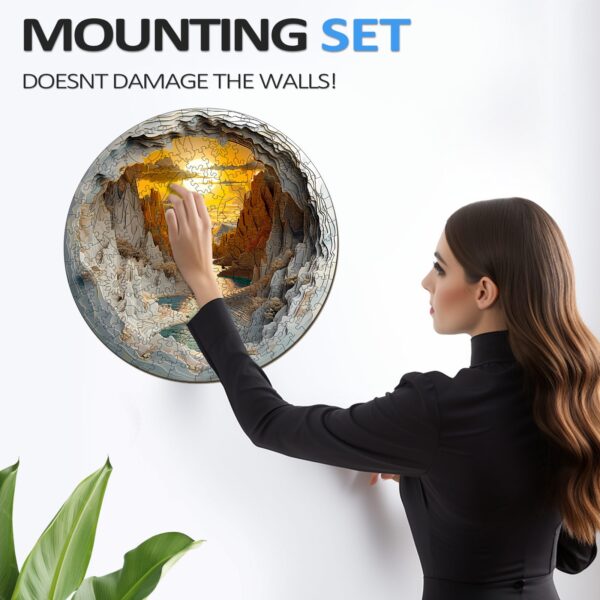 3D vision inside the cave-1 Wooden Jigsaw Puzzle - Image 11